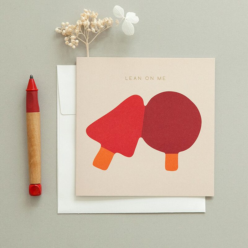 Grußkarte - Lean on Me